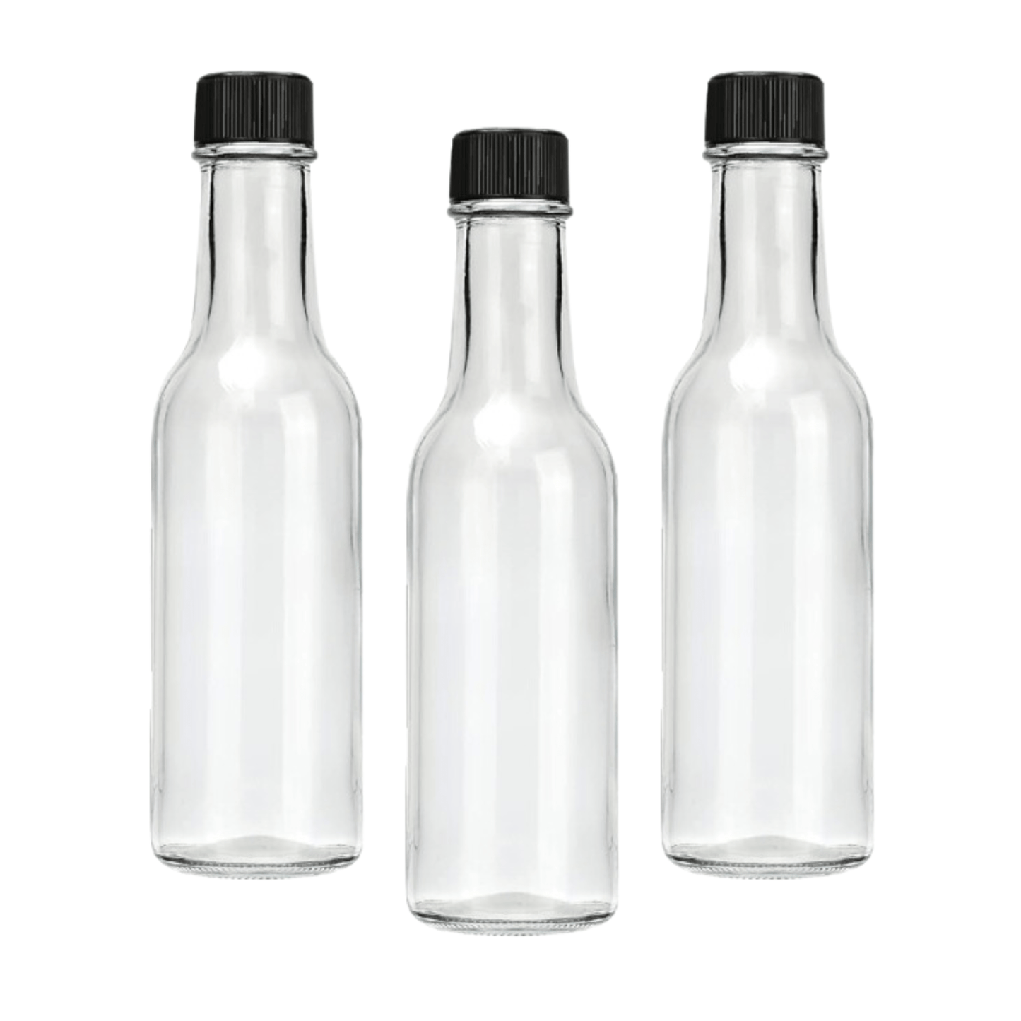 5 oz. Glass Woozy Hot Sauce Bottles, Caps Included - Kitsy Box -