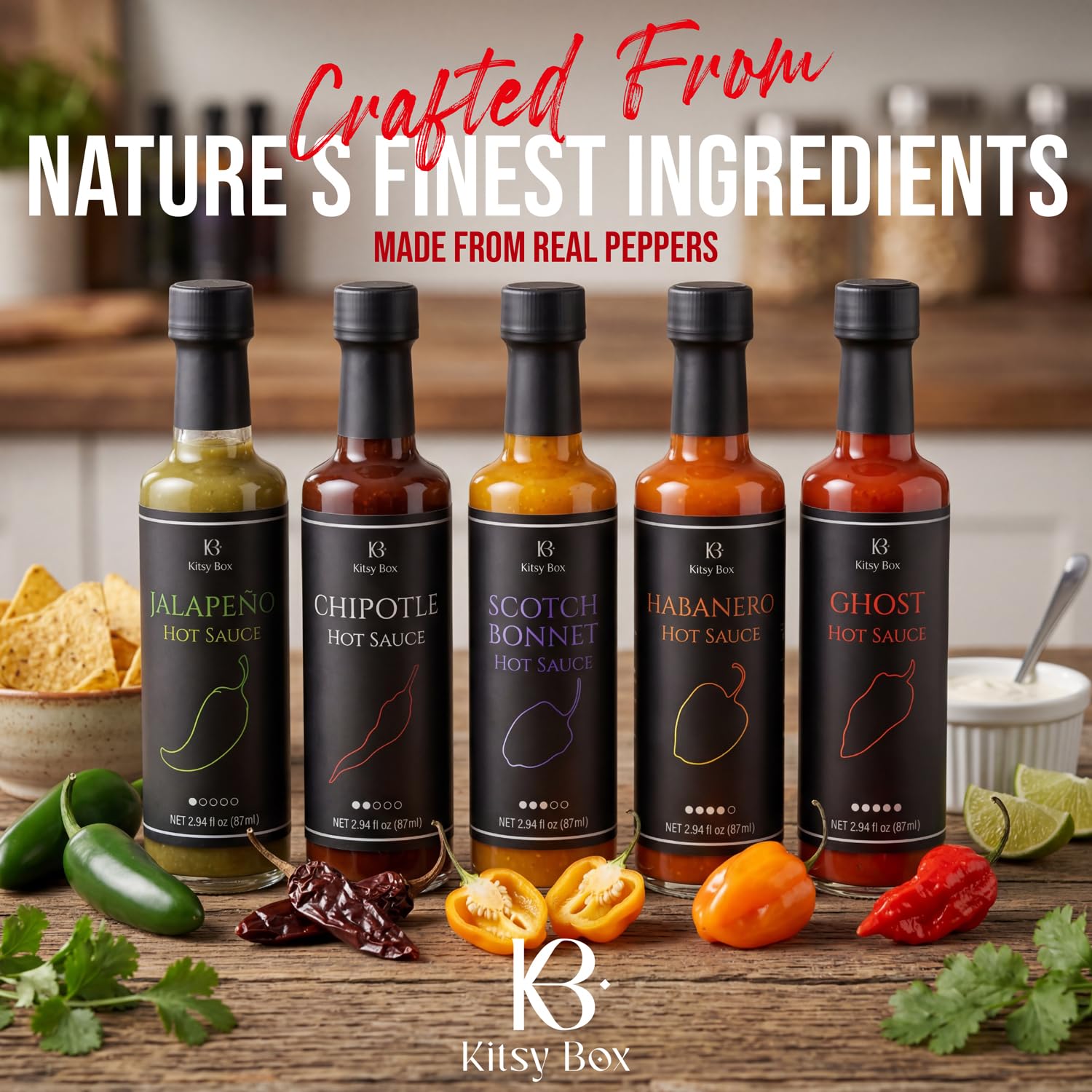 Hot Sauce Gift Set – 5 Bottle Variety Pack | Kitsy Box