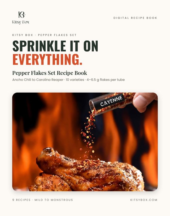 Pepper Flakes Set recipe book cover